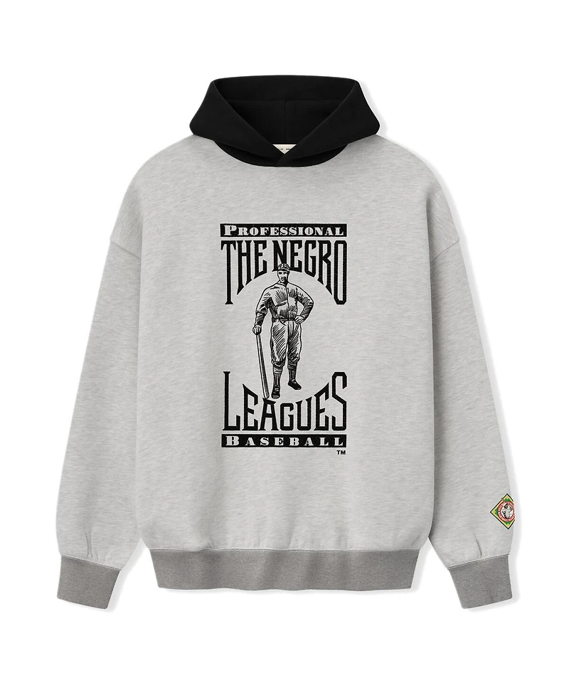 Fear of God Men's Heather Gray/Black Negro Leagues Baseball Museum Fleece Pullover Hoodie