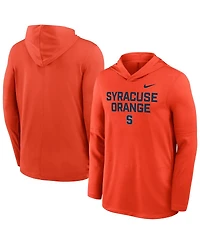 Nike Men's Orange Syracuse 2025 Sideline Dri-fit Long Sleeve Hoodie T-Shirt