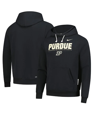 Nike Men's Black Purdue Boilermakers 2025 Sideline Standard Issue Dri-fit Hoodie