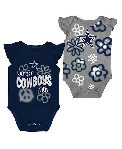 Outerstuff Baby Girls 2-Piece Dallas Cowboys The Sunshine Bodysuit Set