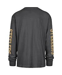 '47 Brand Men's Black Pittsburgh Steelers Cairn Ravine Foundation Long Sleeve T-Shirt
