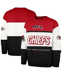 '47 Brand Men's Red/Black Kansas City Chiefs Breeze Maximalist Sweatshirt