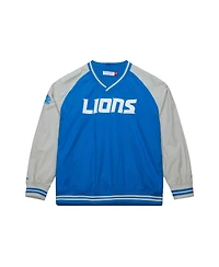 Mitchell & Ness Men's Blue Detroit Lions Raglan Jacket