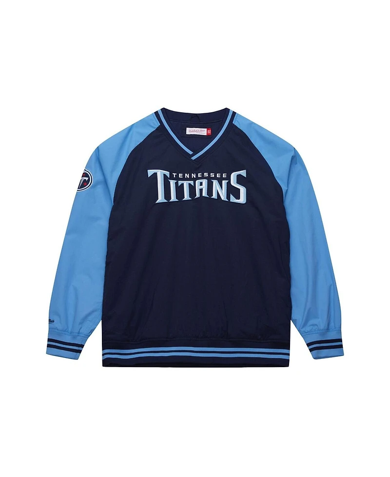 Mitchell & Ness Men's Navy Tennessee Titans Raglan Jacket