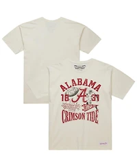Mitchell & Ness Men's Cream Alabama Crimson Tide Heritage Scholar T-Shirt