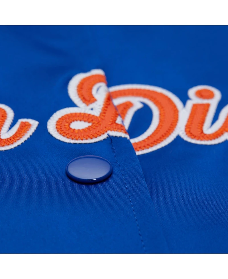 Mitchell & Ness Women's Blue San Diego Padres Cooperstown Collection Full-Snap Satin Jacket