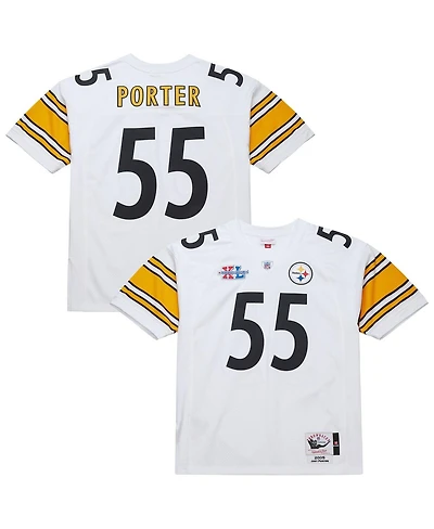 Mitchell & Ness Men's Joey Porter White Pittsburgh Steelers 2005 Authentic Throwback Retired Player Jersey