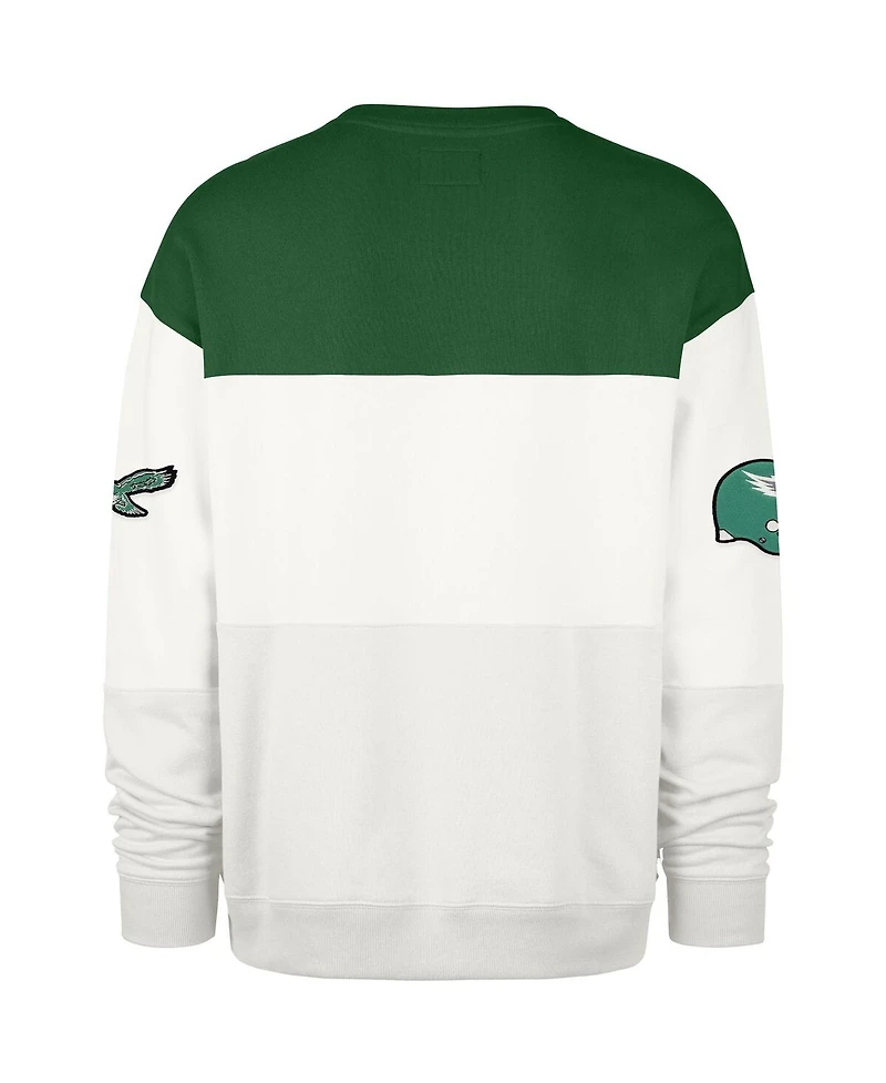 '47 Brand Men's Kelly Green/Cream Philadelphia Eagles Throwback Breeze Maximalist Sweatshirt