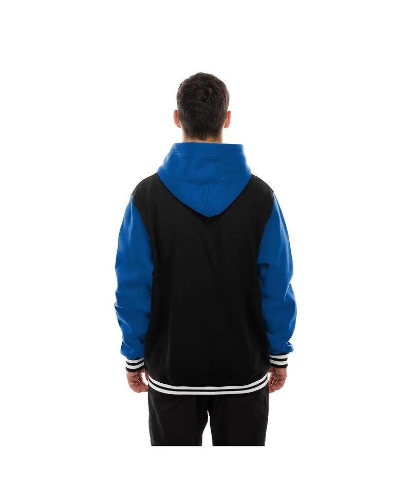 New Era Men's Black England Patriots Full-Snap Fleece Hoodie Jacket