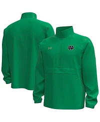 Under Armour Men's Green Notre Dame Fighting Irish Unstoppable Woven Anorak Storm Tech Half-Zip Jacket