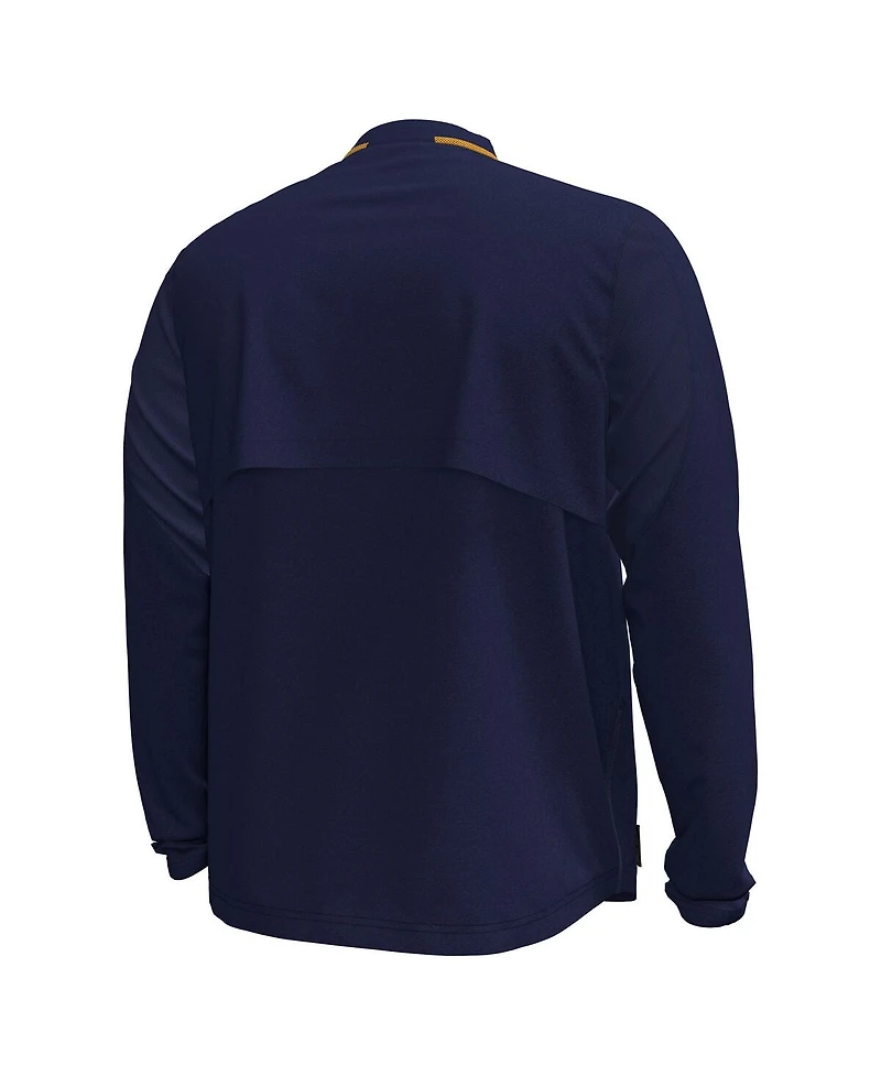 Under Armour Men's Navy Notre Dame Fighting Irish Motivate Long Sleeve Quarter-Zip Jacket