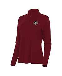 Antigua Women's Garnet Florida State Seminoles Intent Quarter-Zip Sweatshirt