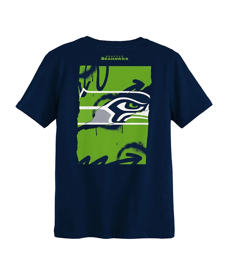 Outerstuff Preschool College Navy Seattle Seahawks Posterize T-Shirt