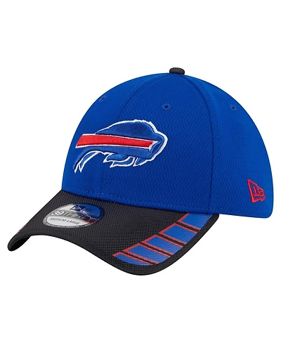 New Era Men's Royal Buffalo Bills Visor Hit 39THIRTY Flex Hat