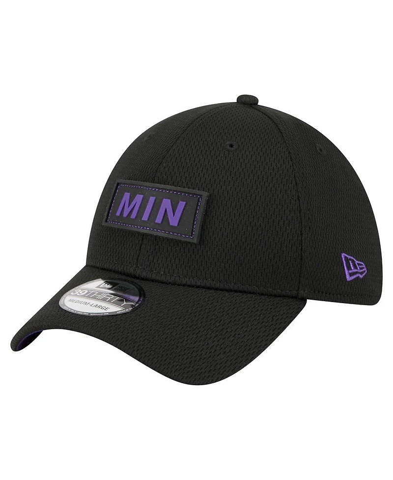 New Era Men's Black Minnesota Vikings Scoreboard 39THIRTY Flex Hat