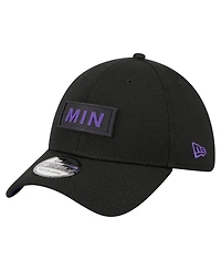 New Era Men's Black Minnesota Vikings Scoreboard 39THIRTY Flex Hat