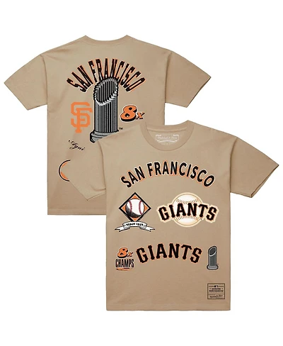 Mitchell & Ness Men's Cream San Francisco Giants Legacy Defined T-Shirt
