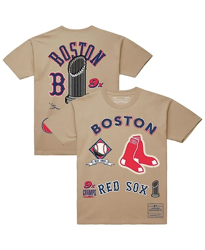 Mitchell & Ness Men's Cream Boston Red Sox Legacy Defined T-Shirt
