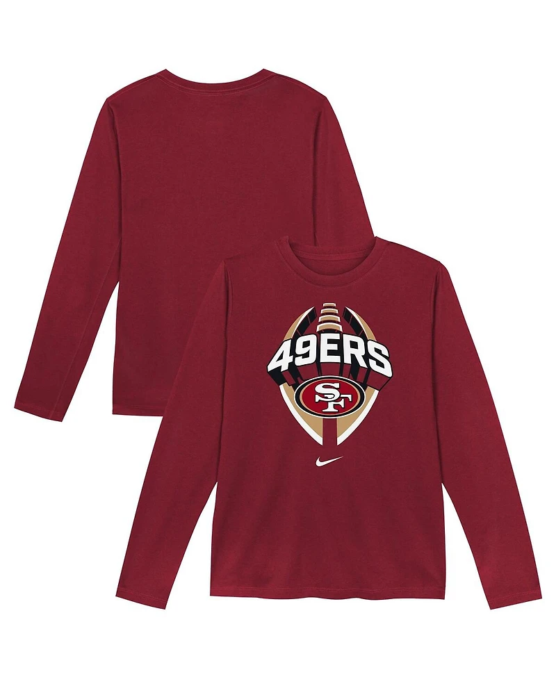 Nike Toddler Scarlet San Francisco 49ers Primetime Legend Icon Long Sleeve Performance T-Shirt