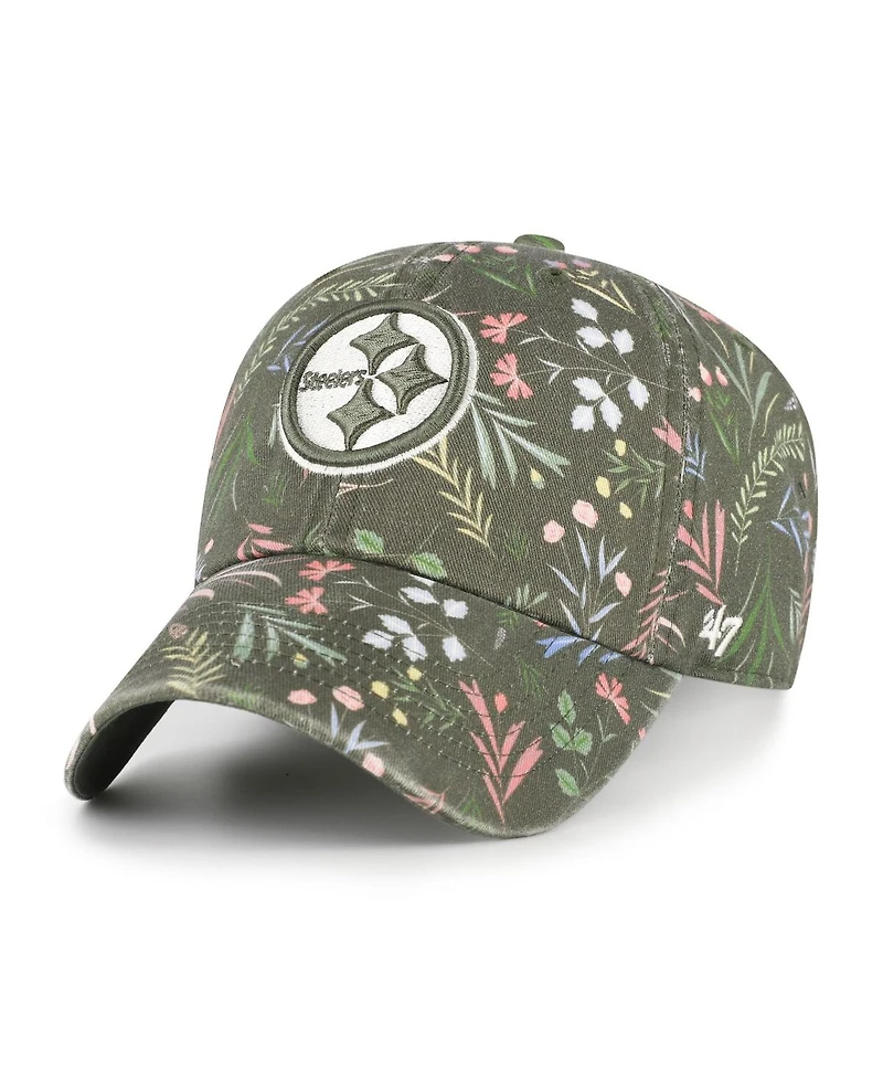 '47 Brand Women's Green Pittsburgh Steelers Verbena Clean Up Adjustable Hat