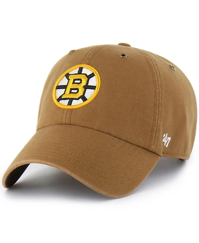 Carhartt x '47 Brand Men's Brown Boston Bruins Clean Up Adjustable Hat