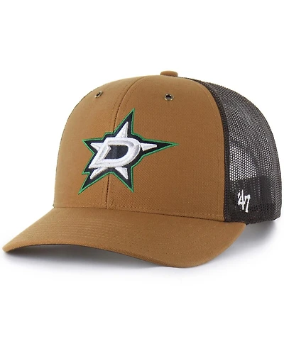 Carhartt x '47 Brand Men's Brown Dallas Stars Trucker Adjustable Hat