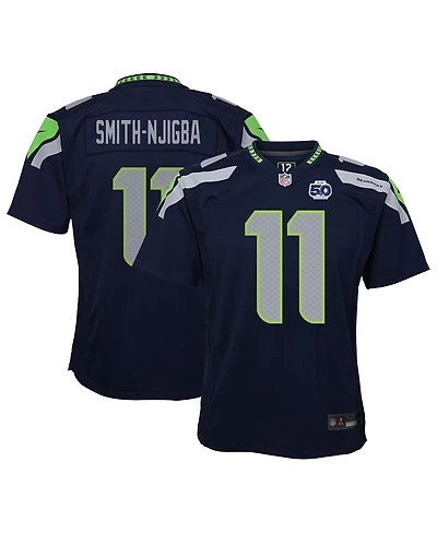 Nike Big Boys and Girls Jaxon Smith-Njigba College Navy Seattle Seahawks 50th Season Game Jersey