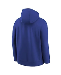 Nike Big Boys and Girls Royal Golden State Warriors 2025/26 Club Fleece Practice Hoodie