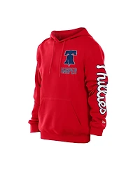New Era Men's Bryce Harper Red Philadelphia Phillies Design Lab Pullover Hoodie