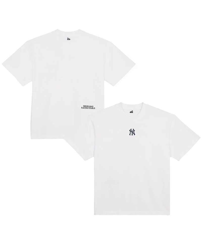 New Era Men's x Siegelman Stable White York Yankees Team Logo T-Shirt