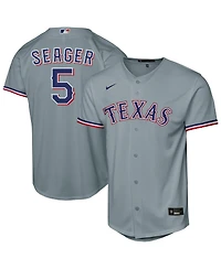 Nike Big Boys and Girls Corey Seager Gray Texas Rangers Road Replica Jersey