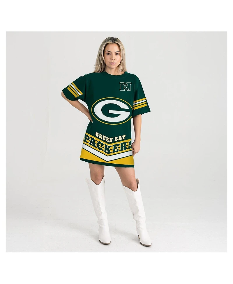 Gameday Couture Women's Green Bay Packers Perfect Score Vintage T-Shirt Dress