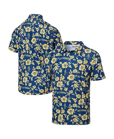 Reyn Spooner Men's Navy West Virginia Mountaineers Pua Performance Polo Shirt