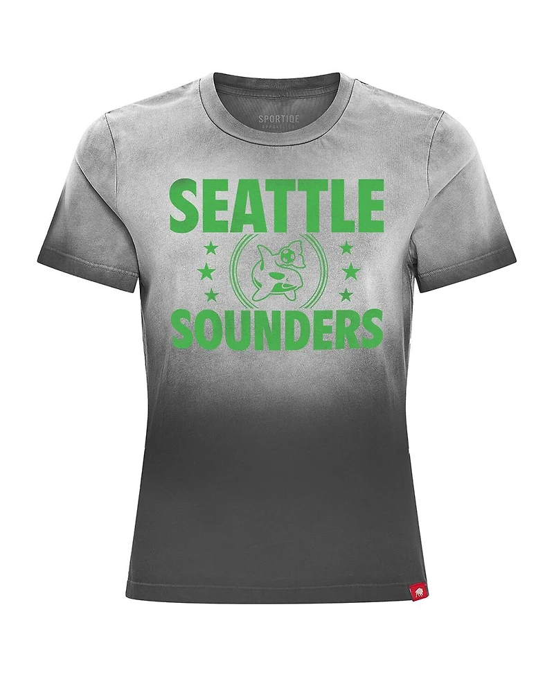 Sportiqe Women's Charcoal Seattle Sounders Fc Arcadia T-Shirt