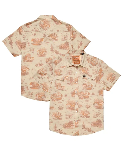 Howler Brothers Men's Tan Texas Longhorns Full-Snap Shirt