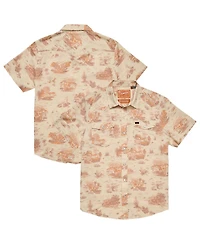 Howler Brothers Men's Tan Texas Longhorns Full-Snap Shirt