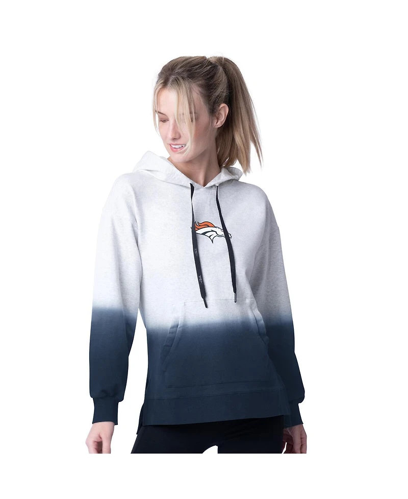 Msx by Michael Strahan Women's Navy Denver Broncos Daniela Pullover Hoodie