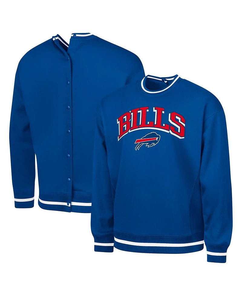 G-iii Sports by Carl Banks Men's Royal Buffalo Bills Adaptive Blocker Fleece Pullover Sweatshirt