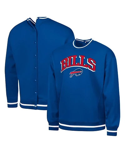 G-iii Sports by Carl Banks Men's Royal Buffalo Bills Adaptive Blocker Fleece Pullover Sweatshirt