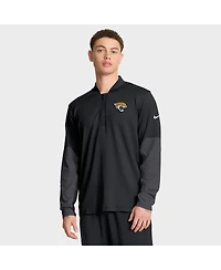 Nike Men's Black Jacksonville Jaguars Sideline Dri-fit Half-Zip Pullover Hoodie