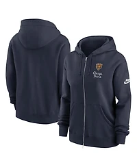 Nike Women's Navy Chicago Bears Phoenix Rewind Full-Zip Hoodie