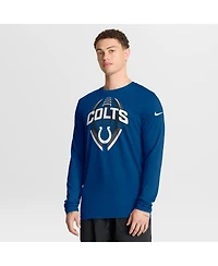 Nike Men's Royal Indianapolis Colts Primetime Legend Icon Performance Long Sleeve T-Shirt