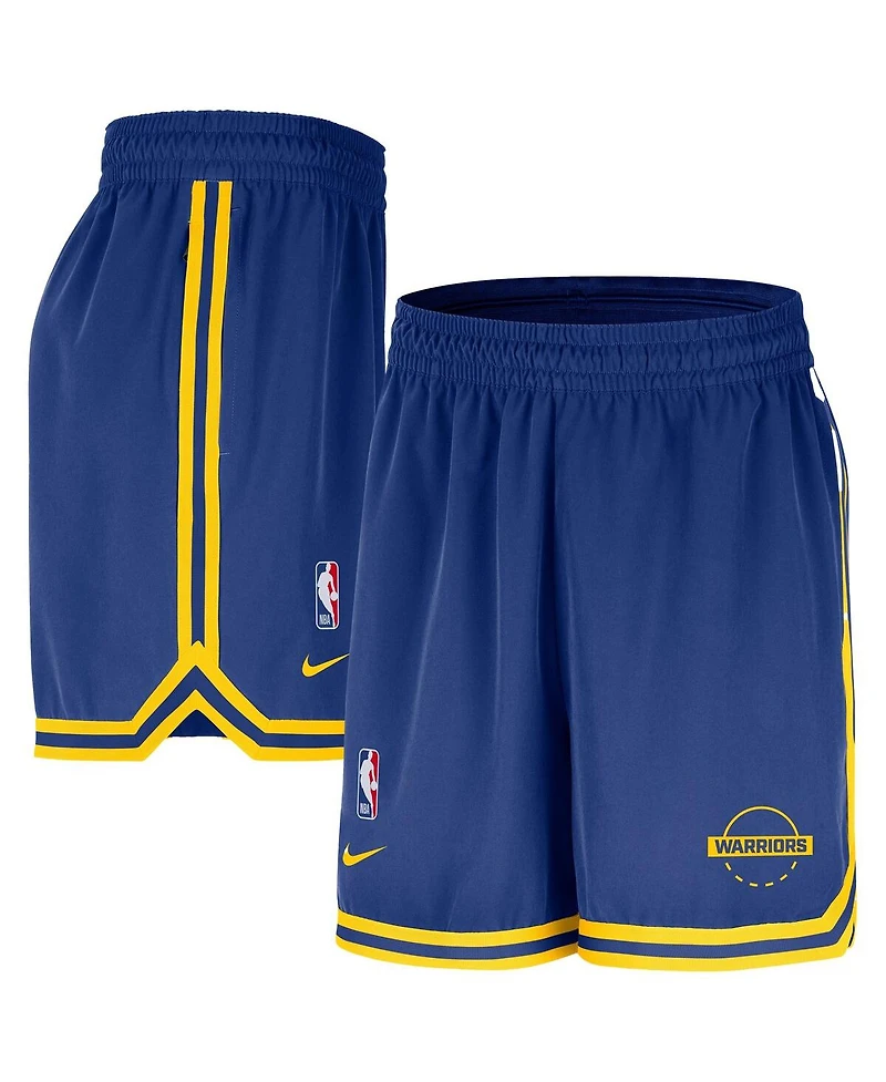 Nike Men's Royal Golden State Warriors Authentic Practice Dna Woven Performance Shorts