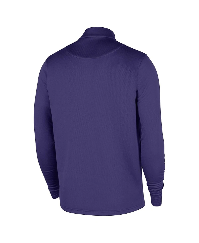 Nike Men's Purple Charlotte Hornets 2025/26 Authentic Coaches Quarter-Zip Dri-Fit Sweatshirt