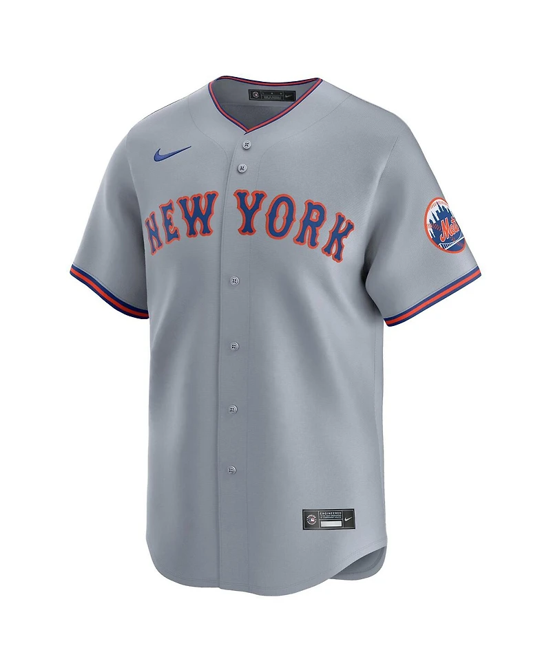 Nike Men's Gray New York Mets Away Limited Jersey