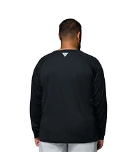 Columbia Men's Gray Alabama Crimson Tide Big Tall Terminal Tackle Long Sleeve Omni-Shade T-Shirt
