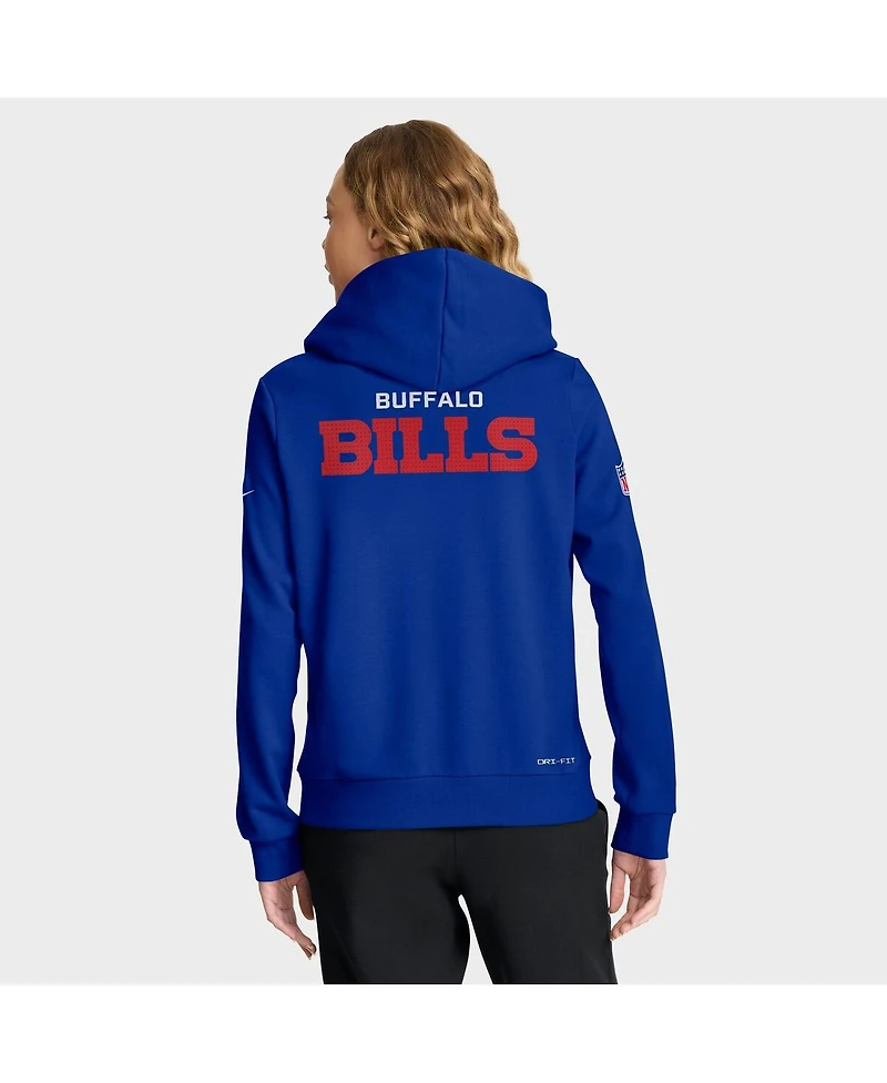 Nike Women's Royal Buffalo Bills Sideline Standard Issue Initial Home Dri-fit Hoodie
