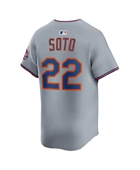 Nike Men's Juan Soto Gray New York Mets Road Limited Player Jersey