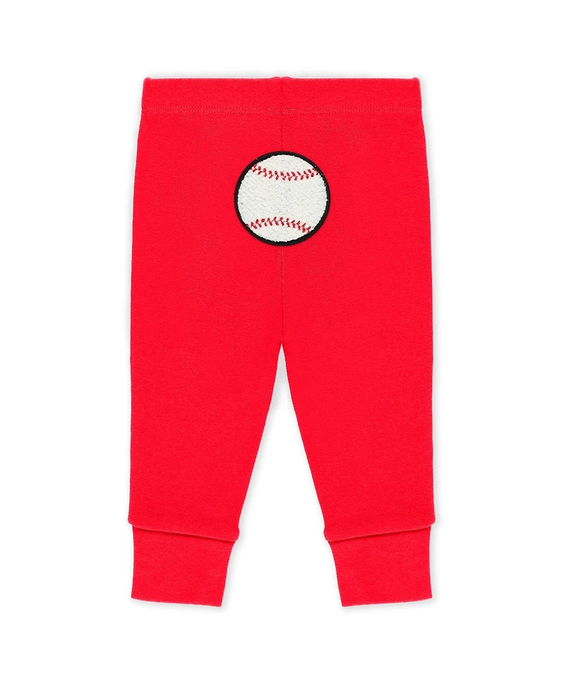 Wear by Erin Andrews Baby Boys and Girls 3-Piece Heather Gray/White/Red Philadelphia Phillies Turn Me Around Bodysuits Pants Set