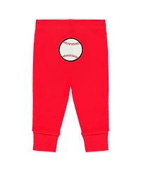 Wear by Erin Andrews Baby Boys and Girls 3-Piece Heather Gray/White/Red Philadelphia Phillies Turn Me Around Bodysuits Pants Set